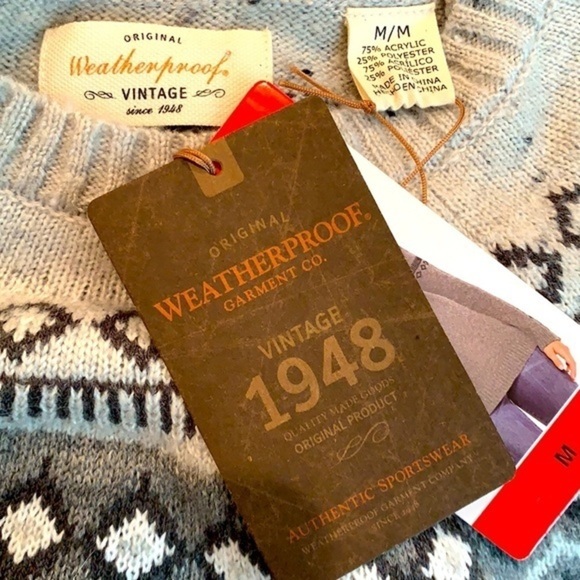 Weatherproof Vintage Fairisle Sweater NWT - Picture 7 of 7